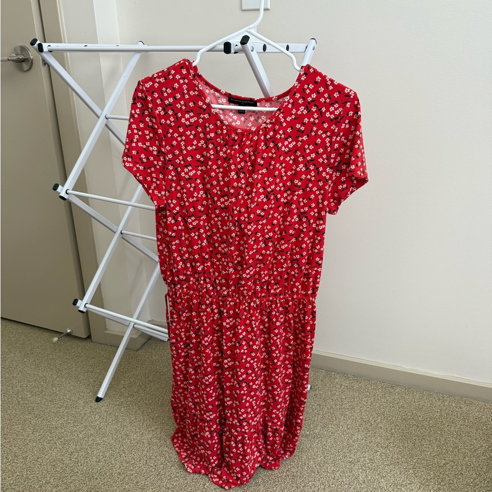 Banana republic Red Floral Dress